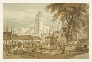 St Mary Redcliffe Church from Welsh Back by George Holmes