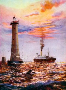 Eddystone Lighthouse, Plymouth by George Horace Davis