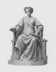 Medicine, engraved by G Stodart from the statue by Ernst Hahnel