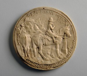 Plaster medallion by George James Frampton