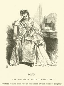Illustration for Ah Me! When shall I marry me?