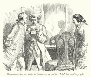Illustration for She Stoops To Conquer (engraving) by George John Pinwell