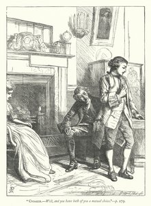 Illustration for The Good-Natured Man by George John Pinwell