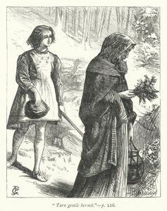 Illustration for The Hermit by George John Pinwell