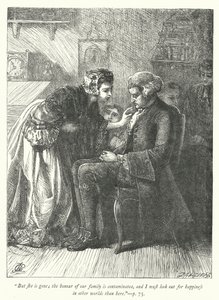 Illustration for The Vicar of Wakefield (engraving) by George John Pinwell