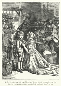 Illustration for The Vicar of Wakefield (engraving) by George John Pinwell
