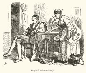 Oliver Goldsmith and His Landlady