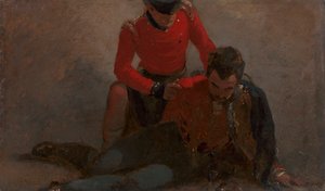A 42nd Highlander Attending a General of the 7th Hussars: A Study for 