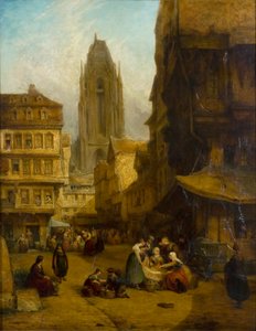 A Continental Market Place by George Jones
