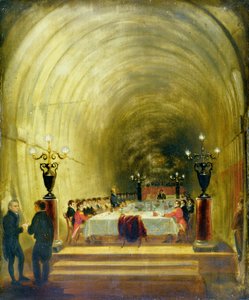 Banquet in the Thames Tunnel, c.1827