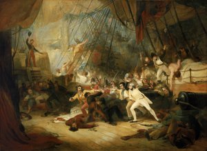 Nelson boarding the 