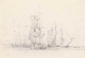 Study of Sailing Ships by George Jones