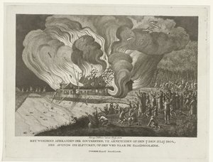 Fire in the Salt Works at Arnemuiden, July 7, 1802