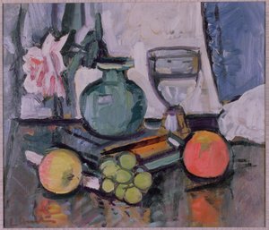 Still Life, Rose and Fruit by George Leslie Hunter