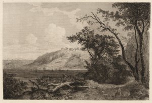 View of Lake Nemi by George Loring Brown