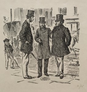 The Little Moment before the Introduction, 1865 by George Louis Palmella Busson Du Maurier