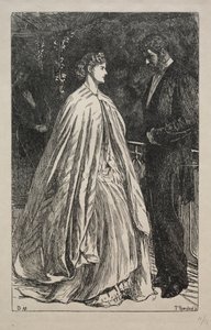 Two to One on the Major, 1866 by George Louis Palmella Busson Du Maurier