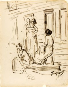 Untitled (Group of Figures) by George Luks