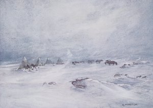 A Blizzard on the Barrier, Illustration from 