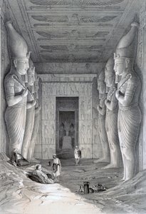 Interior of the Great Temple, Abu Simbel, 19th century by George Moore