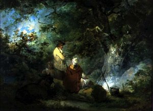 Gypsies by a Campfire by George Morland