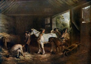 The Inside of the Stable by George Morland