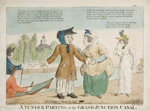 A Tender Parting at the Grand Junction Canal by George Moutard Woodward