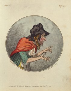 Cartoon of an Old Woman, etched by Isaac Cruikshank