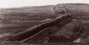 Confederate Earthworks, Centreville, Virginia by George N. Barnard