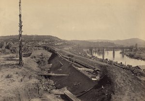 Defenses of the Etawah Bridge by George N. Barnard