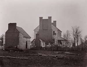 Lewis House. Battlefield of Bull Run, 1861-62 by George N. Barnard