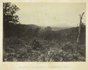 Mission Ridge Scene of Sherman