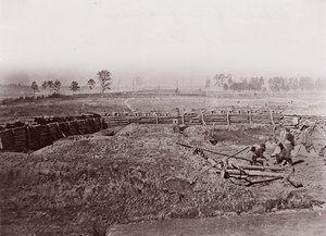 Rebel Fortifications in Front of Atlanta, ca. 1864