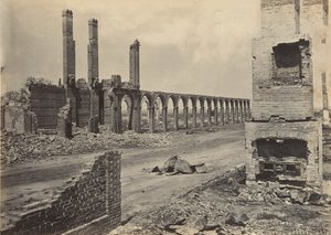 Ruins of the R.R. Depot, Charleston, South Carolina, 1860s by George N. Barnard