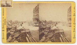 Stereograph of Safes Taken from Ruins on Dearborn Street After the Chicago Fire of 1871, 1871 by George N. Barnard