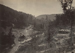 Whiteside Valley Below the Bridge, 1860s by George N. Barnard