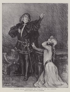 Madame Sarah Bernhardt in Hamlet at the Adelphi by George Percy Jacomb Hood