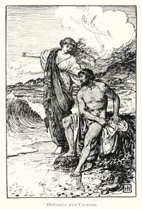 Odyssey: Odysseus and Calypso by George Percy Jacomb Hood