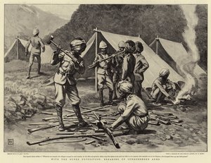 With the Buner Expedition, Breaking Up Surrendered Arms by George Percy Jacomb Hood