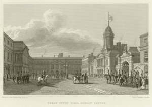 Great Courtyard at Dublin Castle by George Petrie
