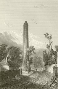 The Round Tower of Clondalkin, Dublin, Ireland by George Petrie