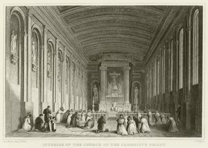 The Interior of the Church of the Carmelite Friary by George Petrie