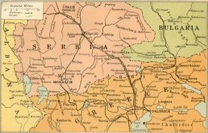 Map of Salonica Front