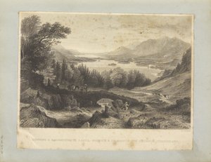 Derwent & Bassenthwaite Lakes, Keswick & Skiddaw in the Distance, Cumberland by George Pickering