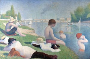 Bathers at Asnières by George Pierre Seurat