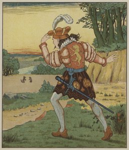 Illustration for Rumpelstiltskin by The Brothers Grimm by George R. Halkett