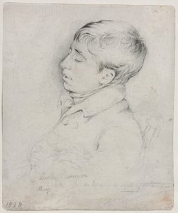 A Portrait of Welby Sherman Asleep in a Chair, 1828 by George Richmond