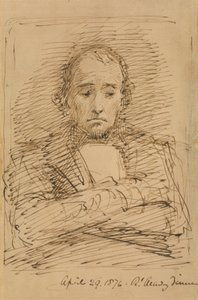 Benjamin Disraeli, Sketched at a Royal Academy Dinner by George Richmond