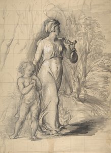 Hagar and Ishmael in the Wilderness (detail)