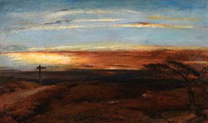 Landscape at Sunset by George Richmond